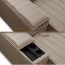 Ver imagem 7 de Sofa com Porta Copo 4 Lugares 190cm Retratil e Reclinavel Lion
