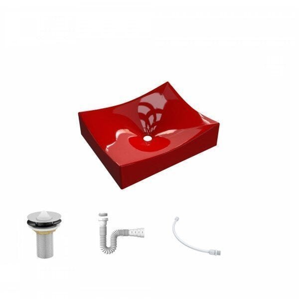 Kit Cuba ML44 com Válvula 1 Pol. com Sifão PVC e Flexível Compace - 2