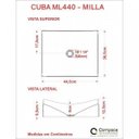 Ver imagem 7 de Kit Cuba Ml44 com Válvula 1 Pol. com Sifão Pvc e Flexível Compace