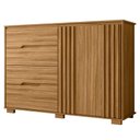 Ver imagem 1 de Comoda Texas 4 Gavetas 2 Portas 147 Cm Freijo Moval