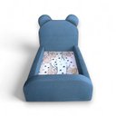 Ver imagem 5 de Cama Infantil Montessoriana Soft Segura e Confortável com Colchão Incluso para Quarto - Azul