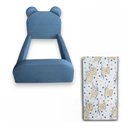 Ver imagem 3 de Cama Infantil Montessoriana Soft Segura e Confortável com Colchão Incluso para Quarto - Azul