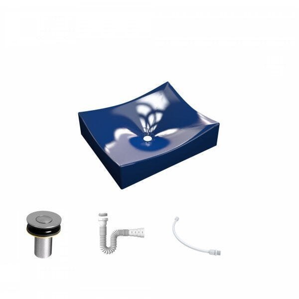 Kit Cuba ML44 com Válvula Click 1"B Pol. com Sifão PVC e Flexível Compace - 2