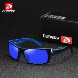Óculos de Sol Estilo Dubery 186 Esportivo Lentes Polarizadas Azul - 2