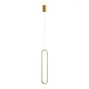 Ver imagem 1 de Lustre Pendente Luminaria Cristal Oval Dourado