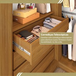 Guarda-Roupa Modulado Dormitório Casal Canto com 4 Portas Versatille Yescasa - 9