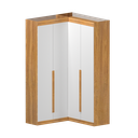 Ver imagem 2 de Guarda-Roupa Modulado Dormitório Casal Canto com 4 Portas Versatille Yescasa