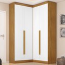 Ver imagem 1 de Guarda-Roupa Modulado Dormitório Casal Canto com 4 Portas Versatille Yescasa