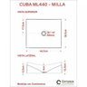 Kit Cuba Ml44 com Válvula Click 1"b Pol. com Sifão Pvc e Flexível Compace - 7