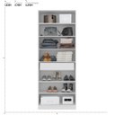 Ver imagem 3 de Sapateira Multiuso C/ Espelho 71 Cm 2 Portas 1 Gaveta - Grife:branco