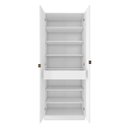 Ver imagem 5 de Sapateira Multiuso C/ Espelho 71 Cm 2 Portas 1 Gaveta - Grife:branco