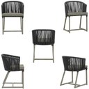 Ver imagem 5 de Mesa com 4 Cadeiras e Noronha Estofado 8 Trama Original Preto