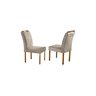 Conjunto Sala de Jantar 4 Lugares Mesa Redonda 1,2m e 4 Cadeiras Bege Areia - 3