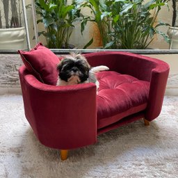 Sofá Caminha Pet Luxo em Sued Premium:marsala - 2
