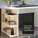 Ver imagem 6 de Mesa Para Computador Gamer e Painel Tv Branco/rustic