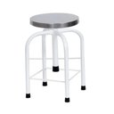 Ver imagem 1 de Banco Giratorio Pintura Epox Assento Inox com Ponteira