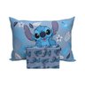 Jogo de Lençol 2 Peças Portallar Disney Stitch Blue Casal - 1