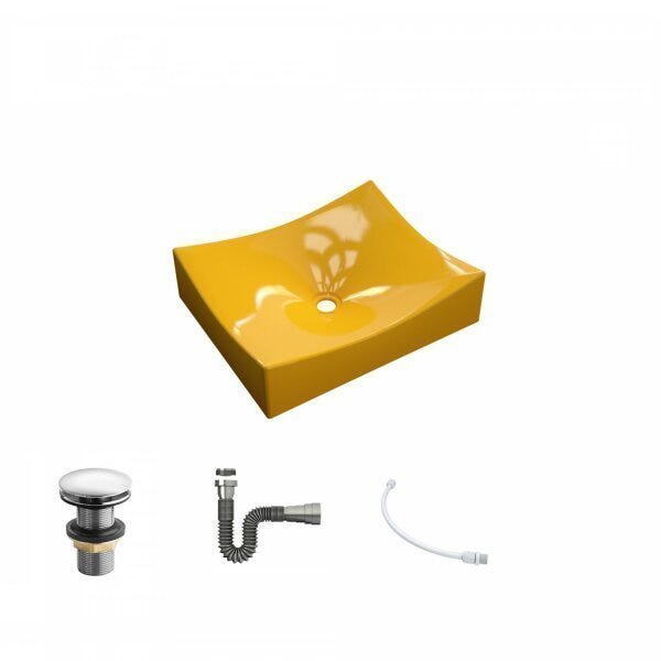 Kit Cuba ML44 C/Válvula Click 1 Pol. Sifão Cromado e Flexível Compace - 2
