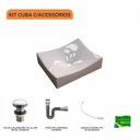 Ver imagem 3 de Kit Cuba Ml44 C/válvula Click 1 Pol. Sifão Cromado e Flexível Compace