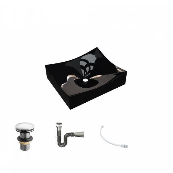 Kit Cuba ML44 C/Válvula Click 1 Pol. Sifão Cromado e Flexível Compace - 2