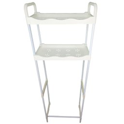 Rack Estante Banheiro 2 Prateleiras Vaso Sanitario Multiuso Lavanderia Cozinha Organizaçao Armazenam - 6