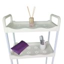 Ver imagem 3 de Rack Estante Banheiro 2 Prateleiras Vaso Sanitario Multiuso Lavanderia Cozinha Organizaçao Armazenam