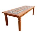 Ver imagem 1 de Mesa Madeira de Demolição Rústica com Ladrilho