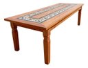 Ver imagem 1 de Mesa Madeira de Demolição Rústica com Ladrilho