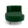 Sofá Chaise Lado Esquerdo Downey Sala de Estar Veludo Verde G15 - Gran Belo - 8