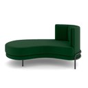 Ver imagem 6 de Sofá Chaise Lado Esquerdo Downey Sala de Estar Veludo Verde G15 - Gran Belo