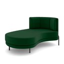 Ver imagem 2 de Sofá Chaise Lado Esquerdo Downey Sala de Estar Veludo Verde G15 - Gran Belo