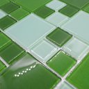 Ver imagem 2 de Pastilhas de Vidro 2,3 X 2,3 e 4,8 X 4,8 La Bella Griffe - Verde