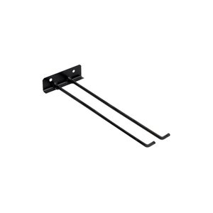 Suporte para Vassouras de Parede Aço Carbono Preto 30cm