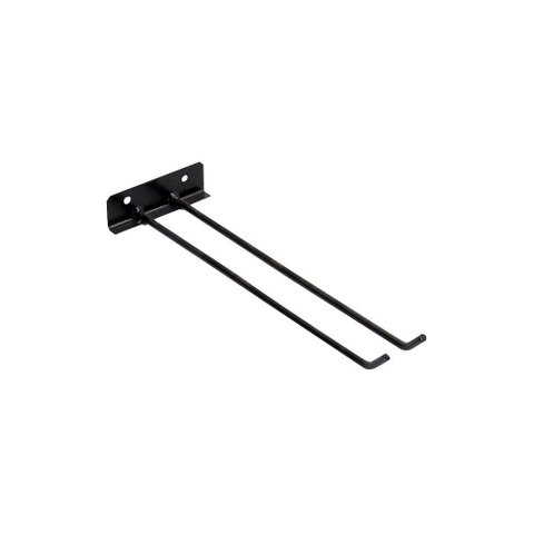 Suporte para Vassouras de Parede Aço Carbono Preto 30cm