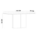 Ver imagem 4 de Mesa de Jantar 6 Lugares Retangular 160cm Tampo Vidro Verbena N01 Ypê Preto - Lyam Decor