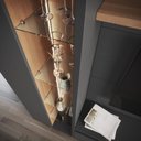 Ver imagem 5 de Estante para TV e Home Theater até 65 Polegadas com LED 220CMX183CM Grafite/Freijó