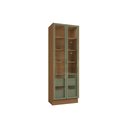Ver imagem 1 de Paneleiro Cozinha Modulado Vibra T631 C/ 2 Portas C/ Vidro 2gavs 80cm Canela/verde Pistache