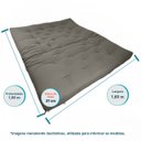 Ver imagem 4 de Sofa Cama Futon Oriental King Cinza Madeira Maciça Pinus Natural Sem Pintura