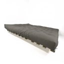 Ver imagem 3 de Sofa Cama Futon Oriental King Cinza Madeira Maciça Pinus Natural Sem Pintura