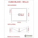 Ver imagem 5 de Kit Cuba Ml44 C/válvula Click Botão 1 Pol. 2.6 Cm Compace