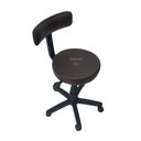 Ver imagem 2 de Cadeira Secretaria Mocho Podóloga Estética - para Dentista,manicure, Tatuador, Corano Marrom