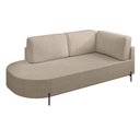 Ver imagem 2 de Sofá Living Orgânico 2 Lugares 175cm Base de Ferro Braço Direito Norten