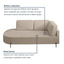 Ver imagem 7 de Sofá Living Orgânico 2 Lugares 175cm Base de Ferro Braço Direito Norten