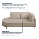 Ver imagem 7 de Sofá Living Orgânico 2 Lugares Bouclé Bege Claro Norten 165cm