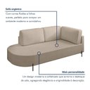 Ver imagem 4 de Sofá Living Orgânico 2 Lugares 165cm Base de Ferro Braço Direito Norten