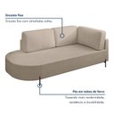 Ver mais imagens de Sofá Living Orgânico 2 Lugares 175cm Base de Ferro Braço Direito Norten