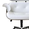 Cadeira Charles Eames Executiva em Tecido Sintético Branco - 2