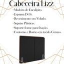 Ver imagem 3 de Cabeceira Casal 138 cm Lizz Veludo Preto Soon