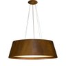 Lustre Pendente Cônico Oval Madeira Imbuia - 80 cm - 3