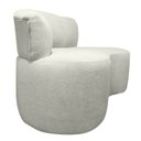 Ver imagem 4 de Poltrona Namoradeira Orgânica Plaza 1,80m Redondo Bouclê Bege Sofa Store